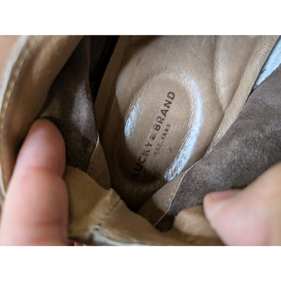 Lucky Brand Men\'s Chukka Ankle Boots Brown Leather Suede Size 9.5 Lace Up main image 8
